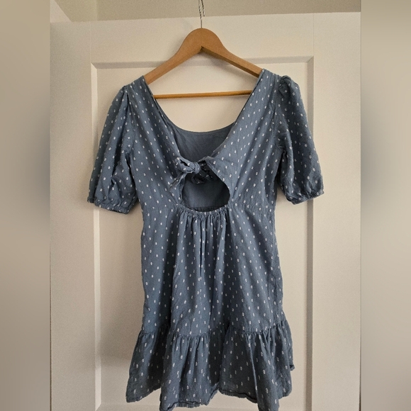 LOFT 2p 140923 Blue Dress - Picture 2 of 7